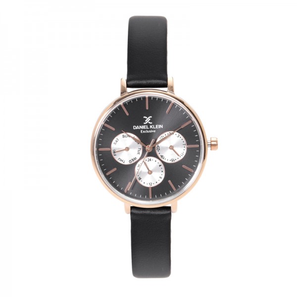 Daniel Klein DK11896-3 Rosegold Black